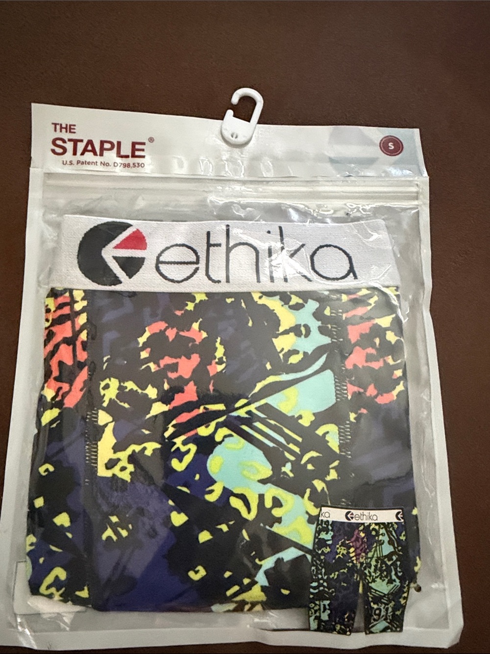 The Staple ethika Men’s Neon Boxer Shorts - Black, Yellow, Blue, Red Size Small